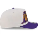 cappellino-curvo-beige-e-viola-snapback-9fifty-a-frame-classic-dei-los-angeles-lakers-nba-di-new-era