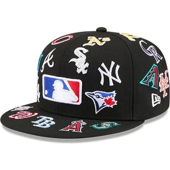 Sort fitted 59FIFTY All Over MLB-kasket fra New Era