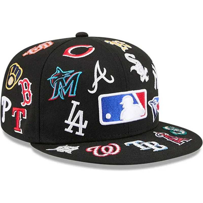 gorra-plana-negra-ajustada-59fifty-all-over-de-mlb-de-new-era