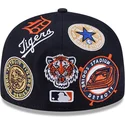 flad-kasket-marinebla-justerbar-59fifty-all-over-fra-detroit-tigers-mlb-fra-new-era