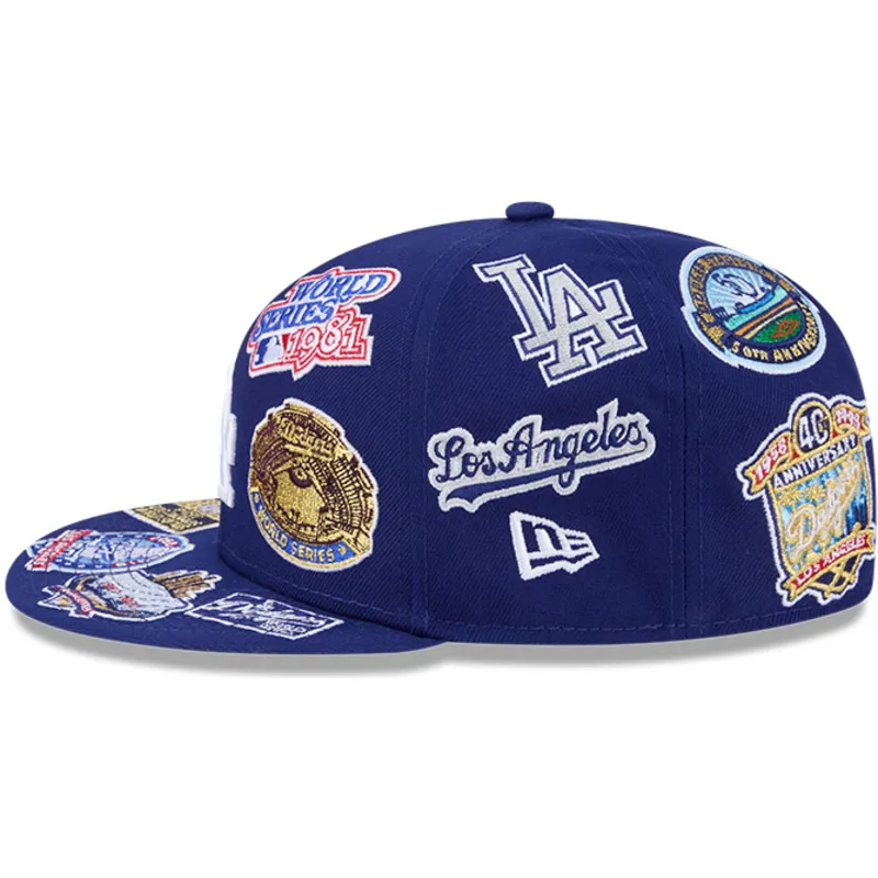 flad-bla-fitted-59fifty-all-over-logos-kasket-fra-los-angeles-dodgers-mlb-af-new-era