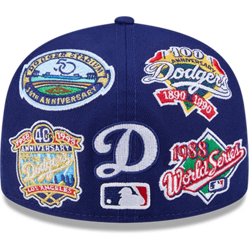 flad-bla-fitted-59fifty-all-over-logos-kasket-fra-los-angeles-dodgers-mlb-af-new-era
