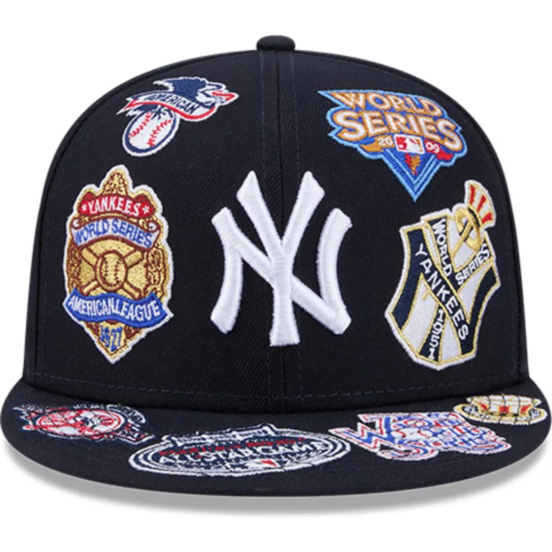 flad-marinebla-tilpasset-59fifty-all-over-logos-kasket-fra-new-york-yankees-mlb-af-new-era