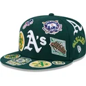 grune-enganliegende-59fifty-all-over-flat-cap-der-oakland-athletics-mlb-von-new-era