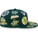 cappello-piatto-verde-regolabile-59fifty-all-over-degli-oakland-athletics-mlb-di-new-era