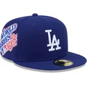 cappello-piatto-blu-regolabile-59fifty-hidden-hit-dei-los-angeles-dodgers-mlb-di-new-era