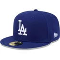 cappello-piatto-blu-regolabile-59fifty-hidden-hit-dei-los-angeles-dodgers-mlb-di-new-era