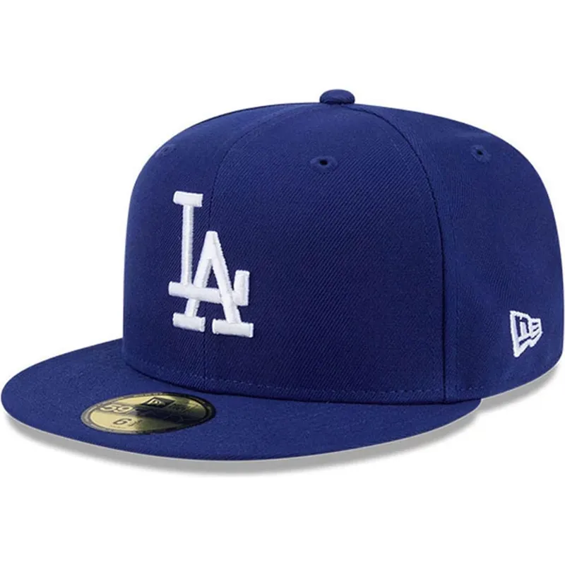 flad-bla-fitted-59fifty-hidden-hit-kasket-fra-los-angeles-dodgers-mlb-af-new-era