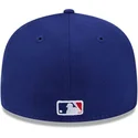 casquette-plate-bleue-ajustee-59fifty-hidden-hit-los-angeles-dodgers-mlb-new-era