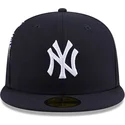 cappello-piatto-blu-marino-regolabile-59fifty-hidden-hit-dei-new-york-yankees-mlb-di-new-era