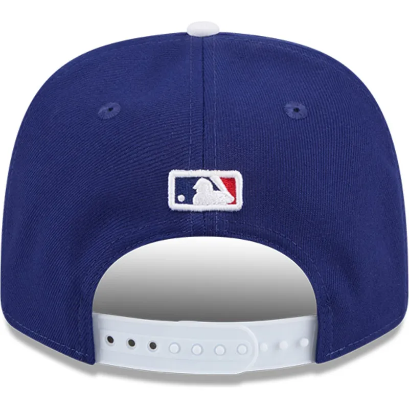 cappellino-curvo-blu-e-bianco-snapback-9seventy-stretch-snap-flower-di-los-angeles-dodgers-mlb-di-new-era