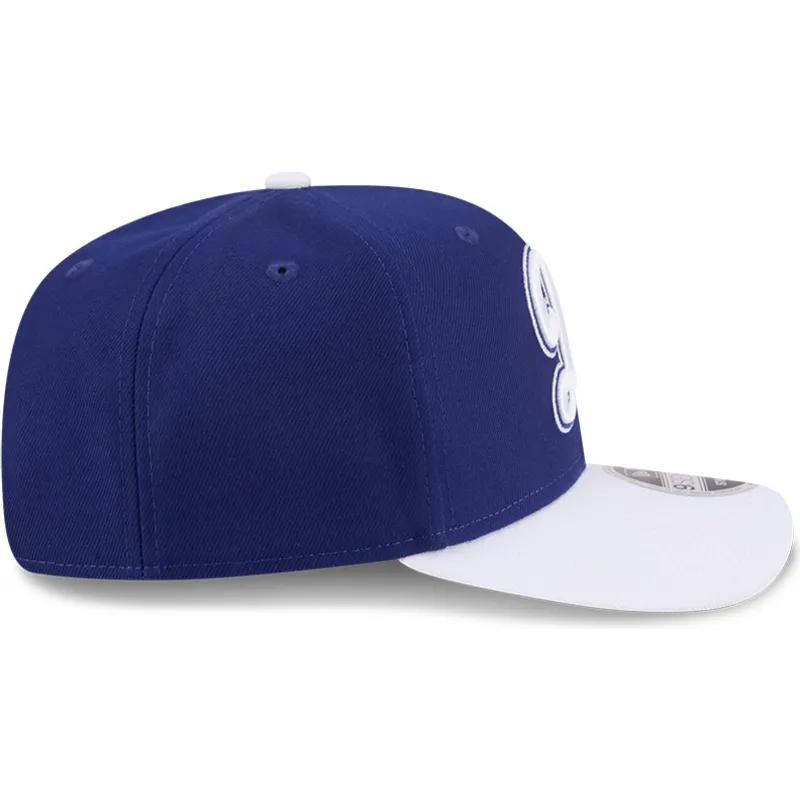 cappellino-curvo-blu-e-bianco-snapback-9seventy-stretch-snap-flower-di-los-angeles-dodgers-mlb-di-new-era