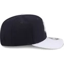 marineblaue-gebogene-snapback-kappe-9seventy-stretch-snap-flower-der-new-york-yankees-mlb-von-new-era