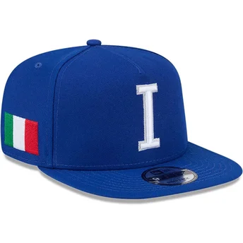 Cappello piatto blu snapback 9FIFTY A Frame Italy World Baseball Classic 2026 di World Baseball Classic di New Era