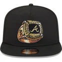schwarze-flache-snapback-kappe-9fifty-a-frame-ring-der-atlanta-braves-mlb-von-new-era