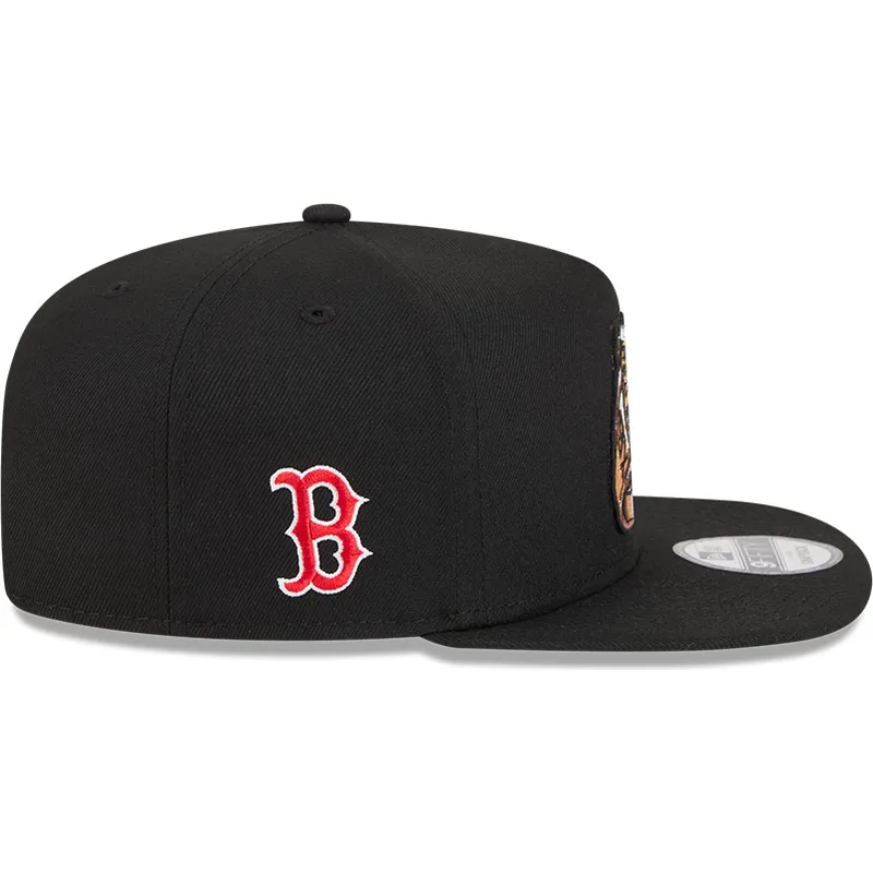 sort-flad-snapback-9fifty-a-frame-ring-kasket-fra-boston-red-sox-mlb-af-new-era