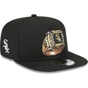 schwarze-flache-snapback-kappe-9fifty-a-frame-ring-der-chicago-white-sox-mlb-von-new-era