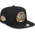 schwarze-flache-snapback-kappe-9fifty-a-frame-ring-der-los-angeles-lakers-nba-von-new-era