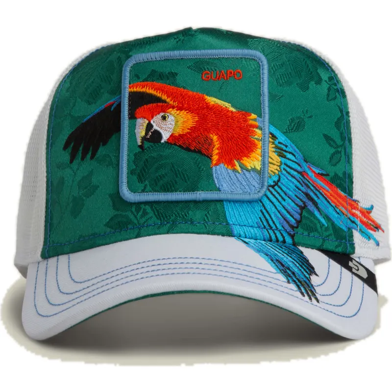 cappellino-trucker-verde-pappagallo-guapo-honduras-macaw-the-farm-di-goorin-bros