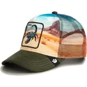 cappellino-trucker-multicolore-scorpione-deadly-scorpion-in-the-element-the-farm-di-goorin-bros