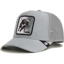 trucker-kasket-gra-tyr-raging-silver-bull-metallic-the-farm-fra-goorin-bros