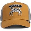 gorra-trucker-marron-cangrejo-classic-rocker-crackin-the-farm-de-goorin-bros