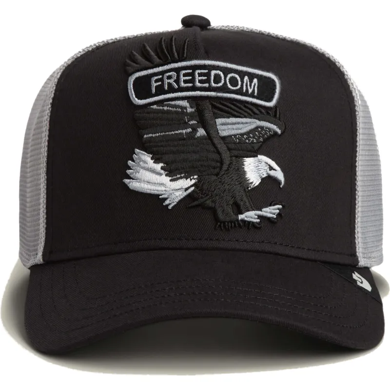 casquette-trucker-noire-aigle-classic-rocker-freedom-the-farm-goorin-bros