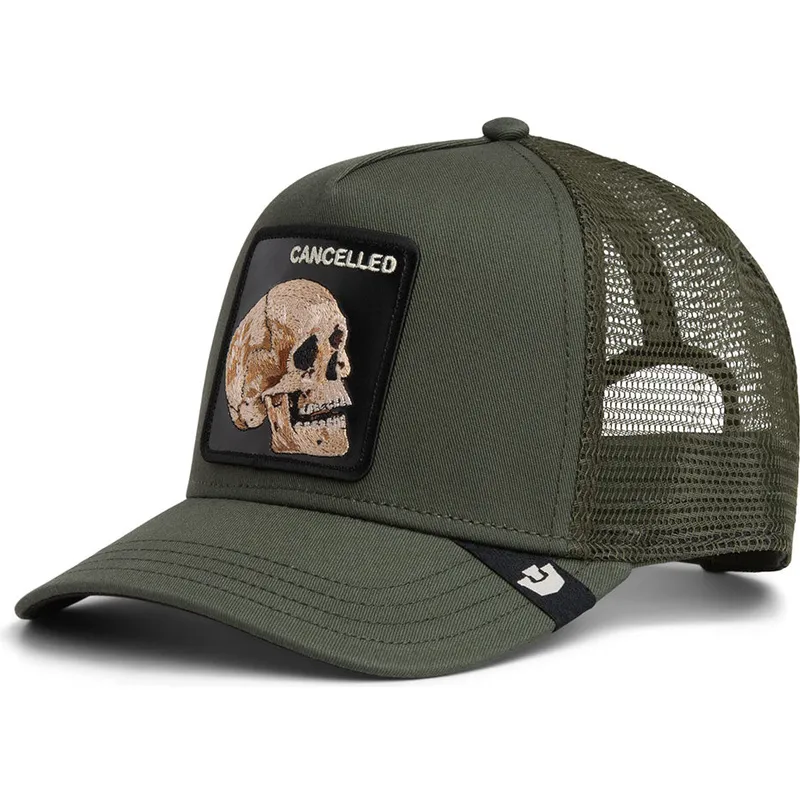 casquette-trucker-verte-crane-the-cancelled-skull-the-farm-goorin-bros
