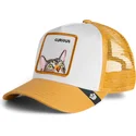 brun-trucker-kasket-til-dreng-kat-curious-cat-mini-the-farm-fra-goorin-bros