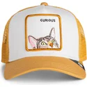brun-trucker-keps-for-barn-katt-curious-cat-mini-the-farm-fran-goorin-bros