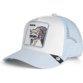 Cappellino trucker azzurro per bambino procione Rascal Raccoon Mini The Farm di Goorin Bros.