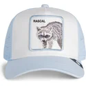 cappellino-trucker-azzurro-per-bambino-procione-rascal-raccoon-mini-the-farm-di-goorin-bros
