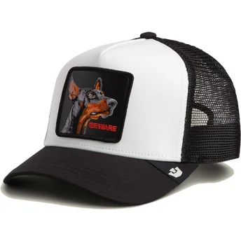Goorin Bros. Doberman Dog Beware The Farm Black Trucker Hat