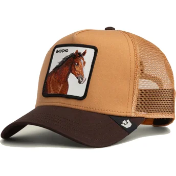 Czapka trucker brązowa koń Gaucho The Farm od Goorin Bros.