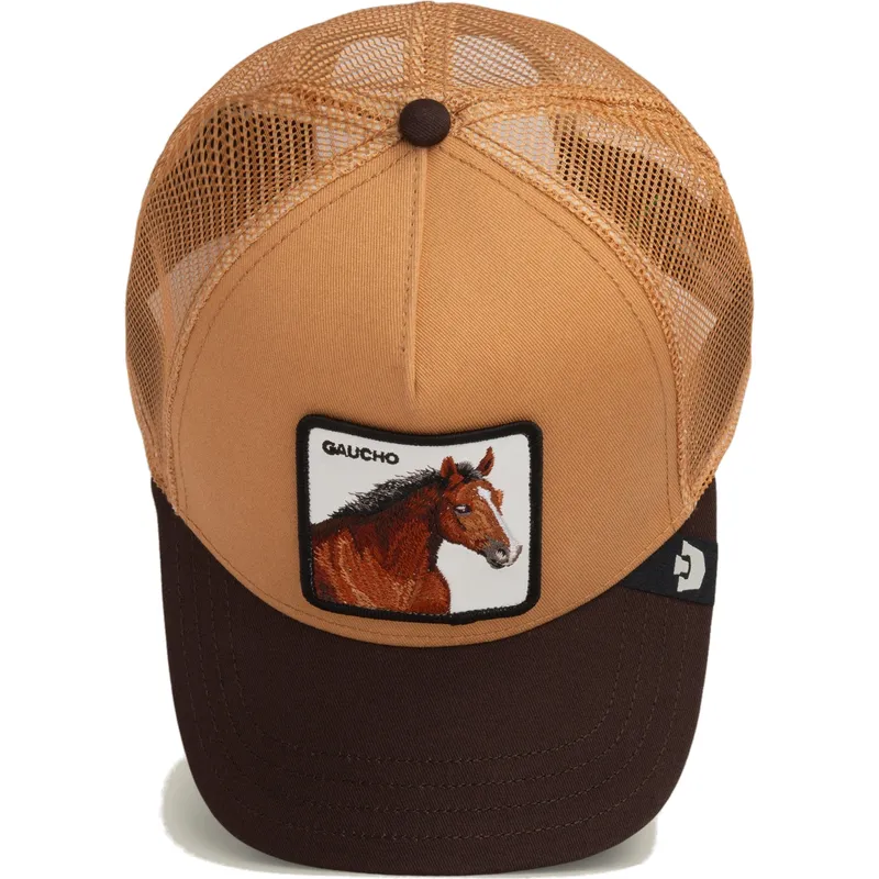 czapka-trucker-brazowa-kon-gaucho-the-farm-od-goorin-bros