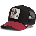 czapka-trucker-czarna-i-czerwona-pies-crush-top-dog-the-farm-od-goorin-bros