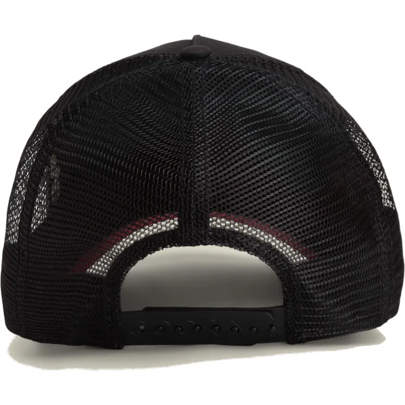 trucker-kasket-sort-og-rod-dobermann-hund-beware-the-farm-fra-goorin-bros