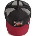 casquette-trucker-noire-et-rouge-chien-dobermann-beware-the-farm-goorin-bros
