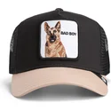 truckerkeps-svart-och-beige-schaferhund-the-bad-boy-the-farm-fran-goorin-bros