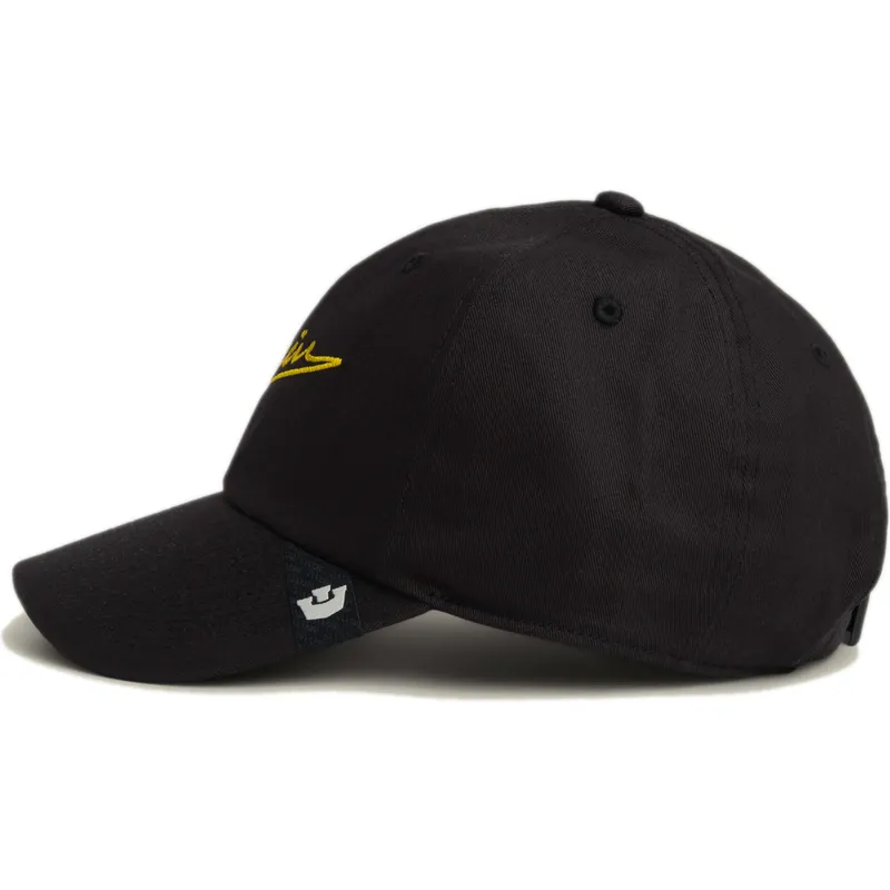 cappellino-visiera-curva-nero-regolabile-script-papa-di-goorin-bros
