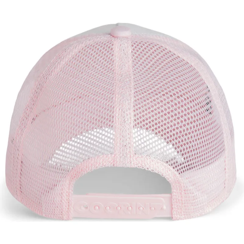 casquette-trucker-blanche-et-rose-pour-enfant-oie-whisper-silly-the-farm-goorin-bros