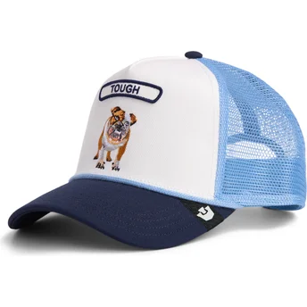 Trucker-Cap blau Hund Bulldogge Pop Rocker Bulldog The Farm von Goorin Bros.