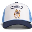 casquette-trucker-bleue-chien-bulldog-pop-rocker-bulldog-the-farm-goorin-bros