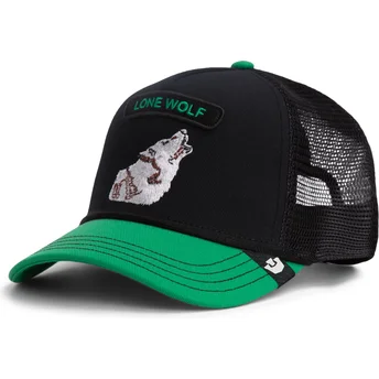 Casquette trucker verte loup Pop Rocker Lone Wolf The Farm Goorin Bros.