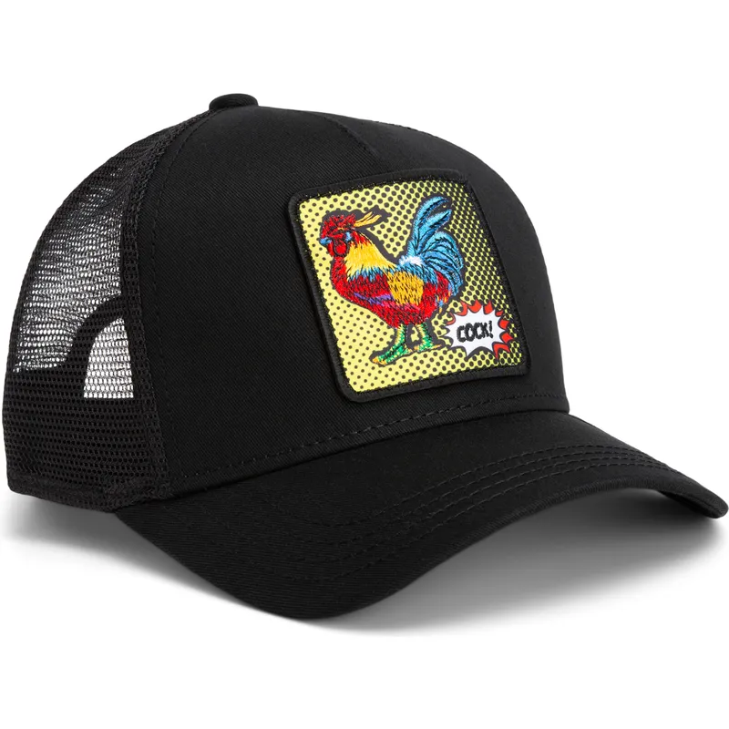 gorra-trucker-negra-gallo-cock-rooster-pop-art-2-the-farm-de-goorin-bros