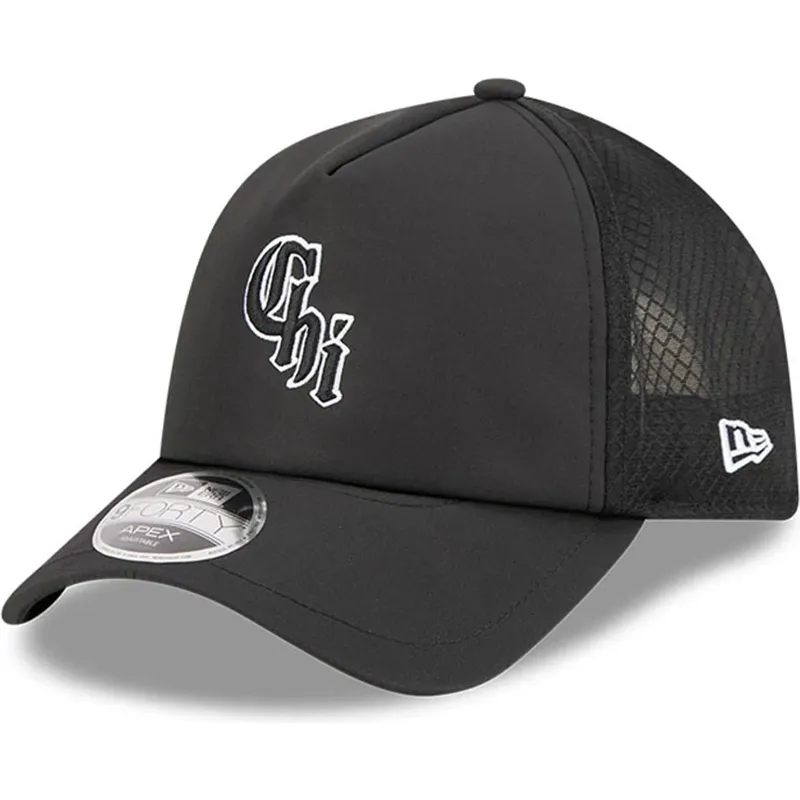 cappellino-trucker-nero-9forty-apex-bp-chi-dei-chicago-white-sox-mlb-di-new-era