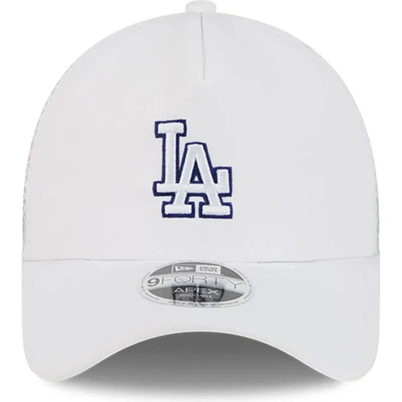 hvid-trucker-kasket-9forty-apex-batting-practice-fra-los-angeles-dodgers-mlb-fra-new-era