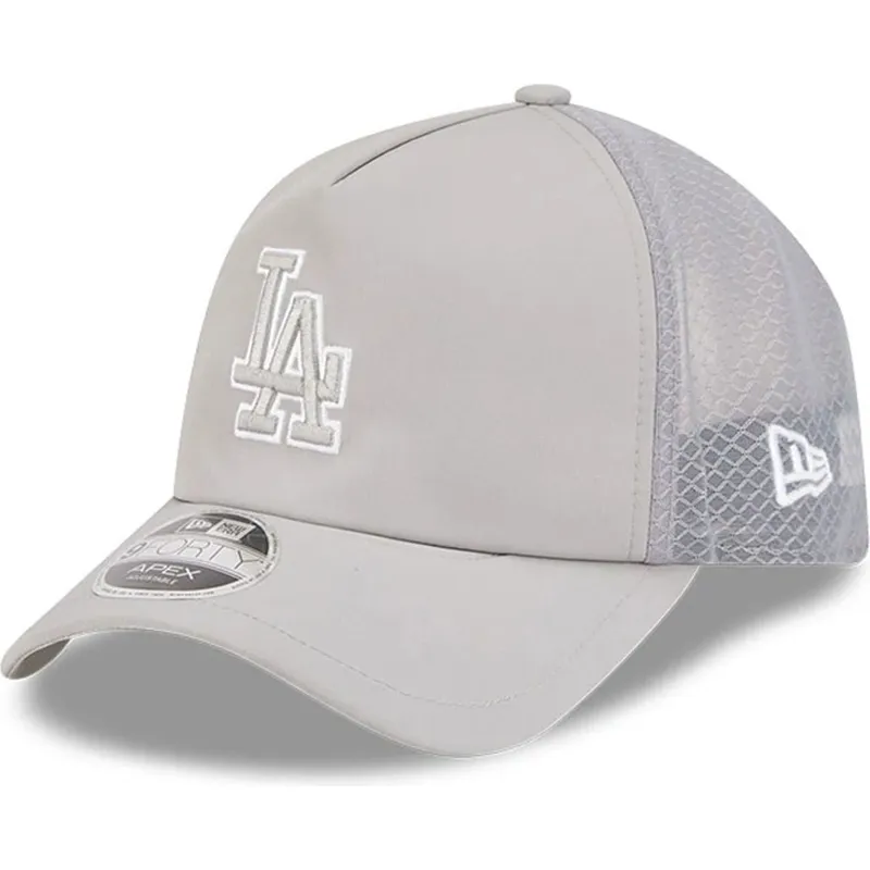 graue-trucker-cap-9forty-apex-bp-der-los-angeles-dodgers-mlb-von-new-era