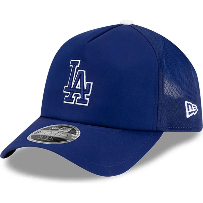 cappellino-trucker-blu-9forty-apex-batting-practice-dei-los-angeles-dodgers-mlb-di-new-era