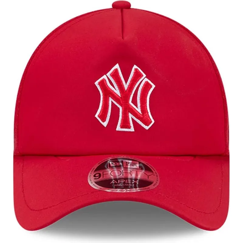 rod-trucker-kasket-med-rodt-logo-9forty-apex-batting-practice-fra-new-york-yankees-mlb-fra-new-era